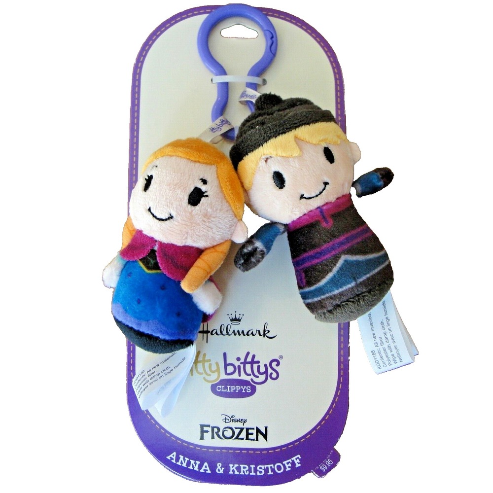 ANNA & KRISTOFF Frozen‎ Itty Bitty Itty Bittys Clippys Disney NWT